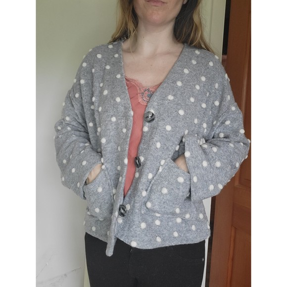 Madewell NWT Boxy Bobble Cardigan Texture and Thread XS w/ pockets LAST SALE - Picture 12 of 13